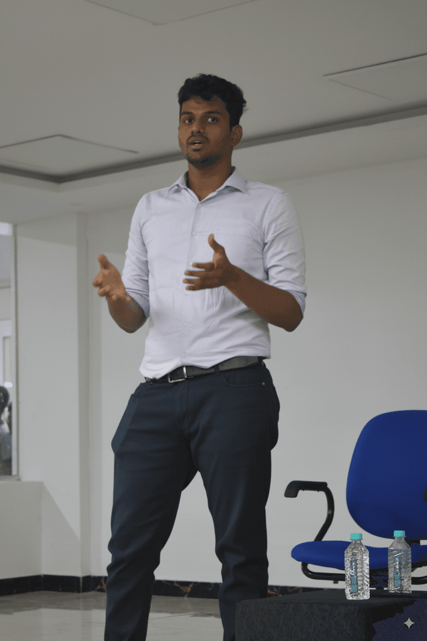 Aravindh on stage